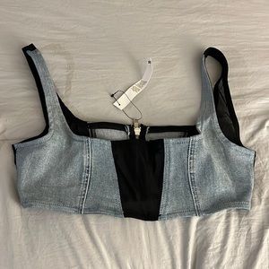 ASOS Denim Bralette